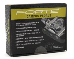 Forte Campus Pedals (Silver/Black) (w/ Cleats) (Dual-Purpose) -Specialized Sales 2024 00 1473 non non 3