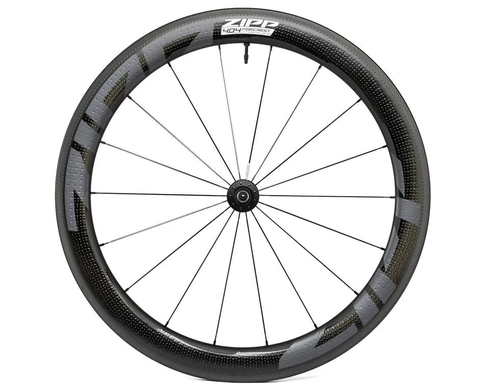 Zipp 404 Firecrest Carbon Front Wheel (Black) (QR X 100mm) (700c / 622 ISO) (Rim Brake) (Tubeless) 2 Zipp 404 Firecrest Carbon Front Wheel (Black) (QR X 100mm) (700c / 622 ISO) (Rim Brake) (Tubeless) - Image 2