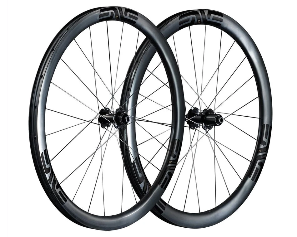 Enve SES 3.4 Carbon Disc Brake Wheelset (Black) (Shimano/SRAM) (12 X 100, 12 X 142mm) (700c / 622 ISO) (Centerlock) (Tubeless) 1 Enve SES 3.4 Carbon Disc Brake Wheelset (Black) (Shimano/SRAM) (12 X 100, 12 X 142mm) (700c / 622 ISO) (Centerlock) (Tubeless)