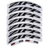 Zipp Decal Set (404 Matte Black Logo) (Complete For One Wheel)