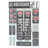 RockShox Decal Kit (30/32mm) (White)