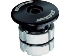 FSA Compressor Expander Plug & Top Cap (Black) (1-1/8")
