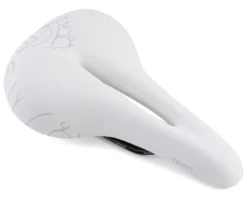 Terry Women's Butterfly Chromoly Saddle (White) (FeC Alloy Rails) (155mm)