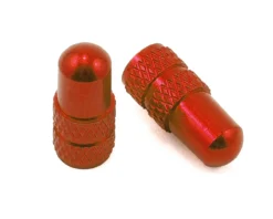 Deity Presta Valve Caps (Red) (Pair)