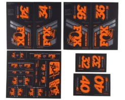Fox Suspension Heritage Decal Kit (Orange)
