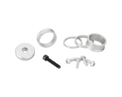 Wolf Tooth Components Headset Spacer BlingKit (Silver) (3, 5,10, 15mm) (w/ Bottle Cage Bolts)
