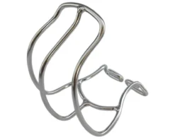 MKS Stainless Half Cage Toe Clips (Chrome) (Large) (Pair)