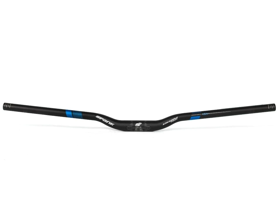 Spank Oozy Trail 780 Vibrocore Handlebar (Black/Blue) (31.8mm) (25mm Rise) (780mm) (5/7° Sweep) 2 Spank Oozy Trail 780 Vibrocore Handlebar (Black/Blue) (31.8mm) (25mm Rise) (780mm) (5/7° Sweep) - Image 2