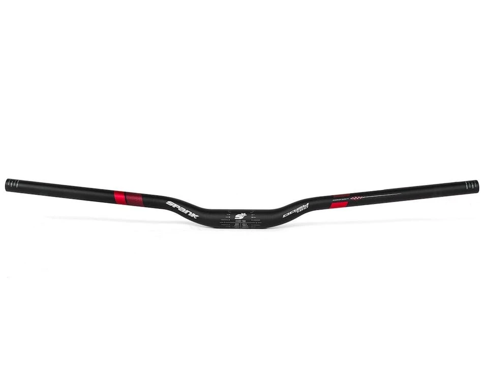 Spank Oozy Trail 780 Vibrocore Handlebar (Black/Red) (31.8mm) (25mm Rise) (780mm) (5/7° Sweep) 2 Spank Oozy Trail 780 Vibrocore Handlebar (Black/Red) (31.8mm) (25mm Rise) (780mm) (5/7° Sweep) - Image 2