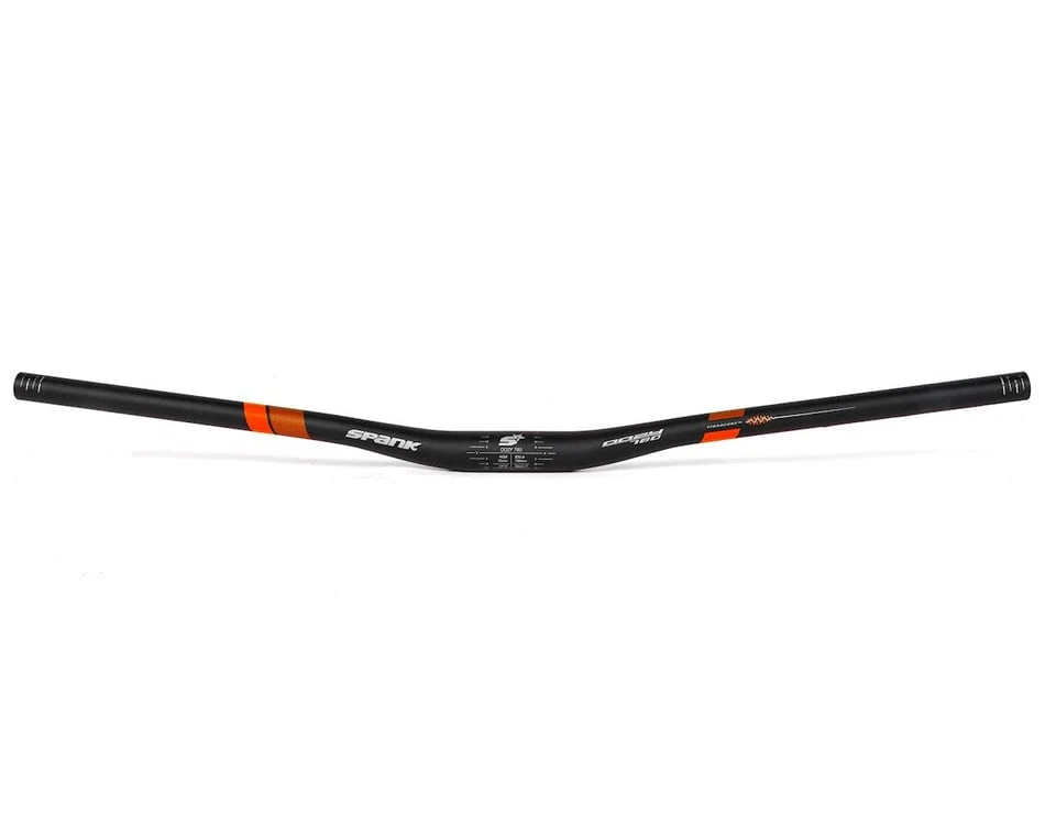 Spank Oozy Trail 780 Vibrocore Handlebar (Black/Orange) (31.8mm) (15mm Rise) (780mm) (5/7° Sweep) 2 Spank Oozy Trail 780 Vibrocore Handlebar (Black/Orange) (31.8mm) (15mm Rise) (780mm) (5/7° Sweep) - Image 2