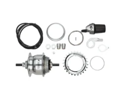 Sturmey Archer S80 XRF8 Hub (Silver) (Internal 8 Speed) (13/32" X 120mm) (36H) (Includes Twist Shifter)