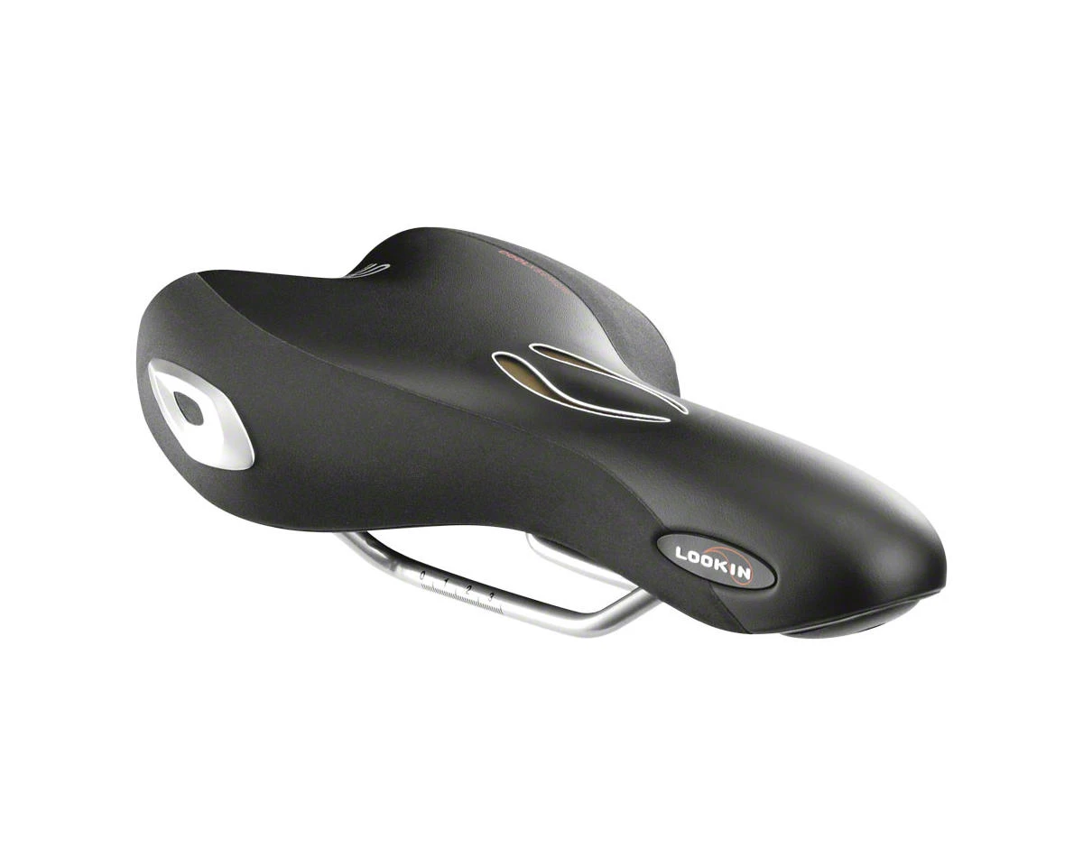 Selle Royal Lookin Athletic Saddle (Black) (Steel Rails) (159mm) 1 Selle Royal Lookin Athletic Saddle (Black) (Steel Rails) (159mm)
