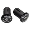 All-City Lock-On Bar Plugs (Black) (Aluminum)