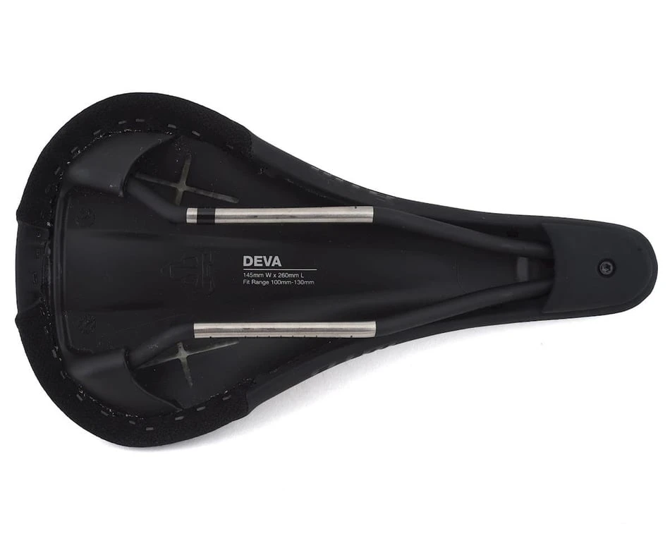 WTB Deva Saddle (Black) (Titanium Rails) (Medium) (145mm) 4 WTB Deva Saddle (Black) (Titanium Rails) (Medium) (145mm) - Image 4