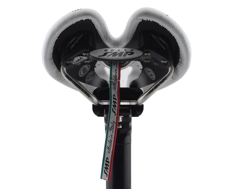 Selle SMP Dynamic Saddle (White) (AISI 304 Rails) (138mm) 3 Selle SMP Dynamic Saddle (White) (AISI 304 Rails) (138mm) - Image 3